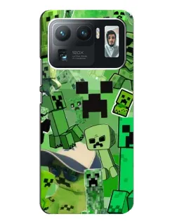 Чехол для Xiaomi Mi 11 Ultra с картинкой «Криперы Minecraft»