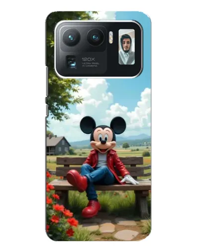 Чехол для Xiaomi Mi 11 Ultra с картинкой «Микки на скамейке»