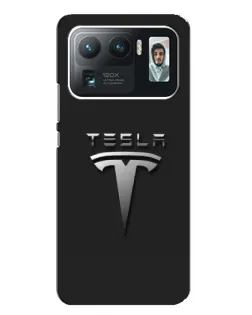Чехол для Xiaomi Mi 11 Ultra с картинкой «Стальной логотип Tesla» Чехол для Xiaomi Mi 11 Ultra с картинкой «Стальной логотип Tesla»