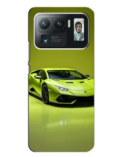 Чехол для Xiaomi Mi 11 Ultra с картинкой «Салатовый Lamborghini Huracan»