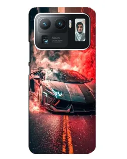 Чехол для Xiaomi Mi 11 Ultra с картинкой «Lamborghini красный дым»