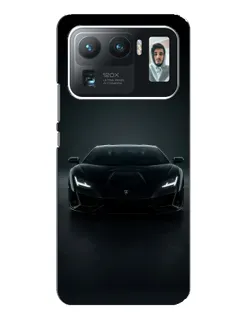 Чехол для Xiaomi Mi 11 Ultra с картинкой «Черный Lamborghini Aventador»