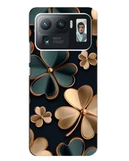 Чехол для Xiaomi Mi 11 Ultra с картинкой «Клевер в золоте»