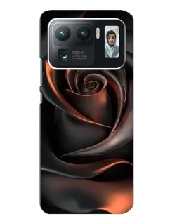 Чехол для Xiaomi Mi 11 Ultra с картинкой «Шелковая черная роза»
