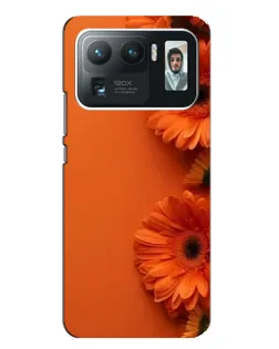 Чехол для Xiaomi Mi 11 Ultra с картинкой «Оранжевые герберы»
