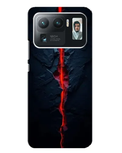 Чехол для Xiaomi Mi 11 Ultra с картинкой «Kрасная лавовая трещина»