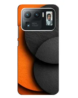 Чехол для Xiaomi Mi 11 Ultra с картинкой «Геометрия оранжевых кругов»
