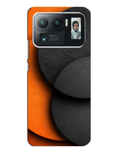 Чехол для Xiaomi Mi 11 Ultra с картинкой «Геометрия оранжевых кругов»