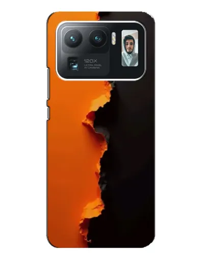 Чехол для Xiaomi Mi 11 Ultra с картинкой «Оранжевый разлом»