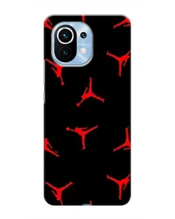 Чехол для Xiaomi Mi 11 с картинкой «Jordan Red Pattern»