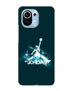 Чехол для Xiaomi Mi 11 с картинкой «Jordan Blue Fire»