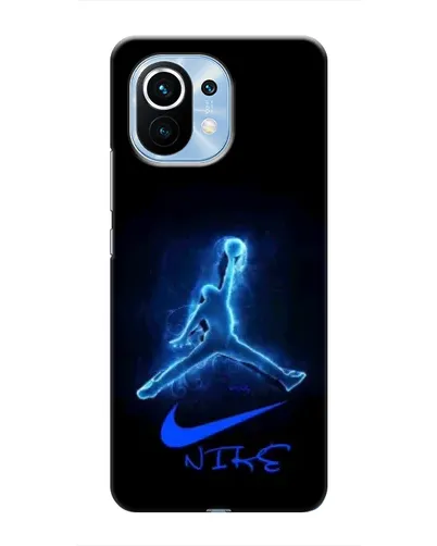 Чехол для Xiaomi Mi 11 с картинкой «Jordan Neon Blue»