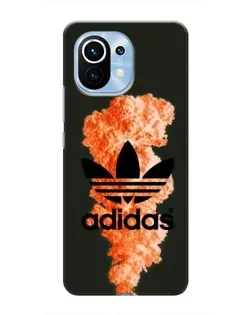 Чехол для Xiaomi Mi 11 с картинкой «Оранжевый дым Adidas» Чехол для Xiaomi Mi 11 с картинкой «Оранжевый дым Adidas»