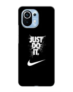 Чехол для Xiaomi Mi 11 с картинкой «Текстовый принт Nike»