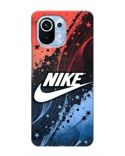 Чехол для Xiaomi Mi 11 с картинкой «Градиентный принт Найк»