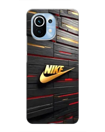 Чехол для Xiaomi Mi 11 с картинкой «Золотой Nike на металле» Чехол для Xiaomi Mi 11 с картинкой «Золотой Nike на металле»