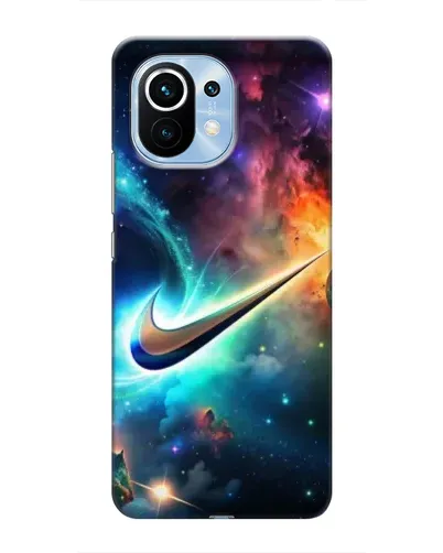 Чехол для Xiaomi Mi 11 с картинкой «Космический Nike Swoosh» Чехол для Xiaomi Mi 11 с картинкой «Космический Nike Swoosh»