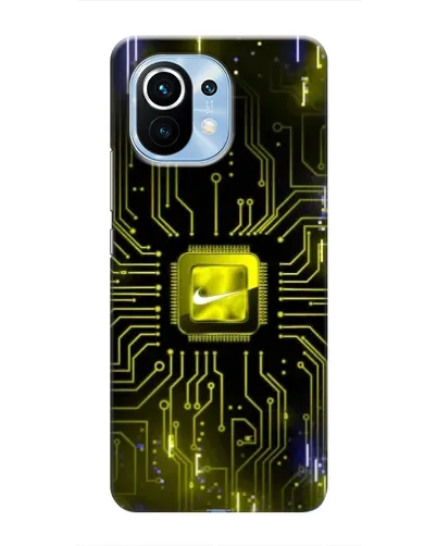 Чехол для Xiaomi Mi 11 с картинкой «Nike — золотая искра» Чехол для Xiaomi Mi 11 с картинкой «Nike — золотая искра»