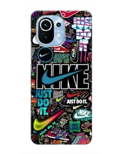 Чехол для Xiaomi Mi 11 с картинкой «Яркий коллаж Nike» Чехол для Xiaomi Mi 11 с картинкой «Яркий коллаж Nike»
