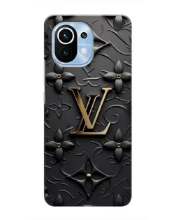 Чехол для Xiaomi Mi 11 с картинкой «Кожаная текстура LV»
