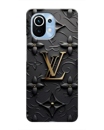 Чехол для Xiaomi Mi 11 с картинкой «Кожаная текстура LV»
