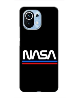 Чехол для Xiaomi Mi 11 с картинкой «NASA — классика Red Blue»