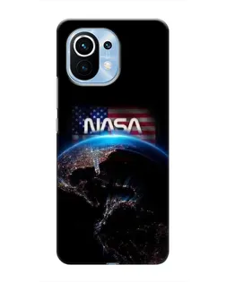 Чехол для Xiaomi Mi 11 с картинкой «Земля из космоса NASA»