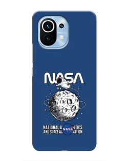 Чехол для Xiaomi Mi 11 с картинкой «NASA — лунная миссия»