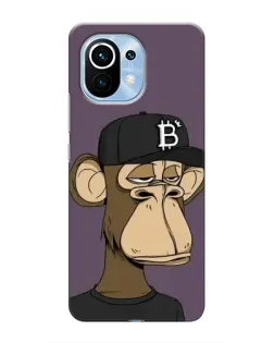 Чехол для Xiaomi Mi 11 с картинкой «Bored Ape в кепке» Чехол для Xiaomi Mi 11 с картинкой «Bored Ape в кепке»