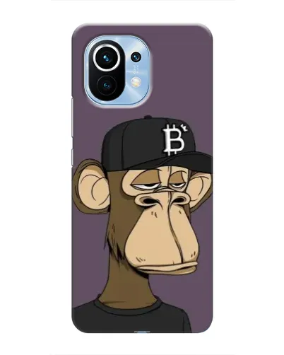 Чехол для Xiaomi Mi 11 с картинкой «Bored Ape в кепке» Чехол для Xiaomi Mi 11 с картинкой «Bored Ape в кепке»