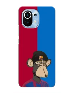 Чехол для Xiaomi Mi 11 с картинкой «Bored Ape — фанат Барсы» Чехол для Xiaomi Mi 11 с картинкой «Bored Ape — фанат Барсы»