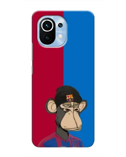 Чехол для Xiaomi Mi 11 с картинкой «Bored Ape — фанат Барсы» Чехол для Xiaomi Mi 11 с картинкой «Bored Ape — фанат Барсы»