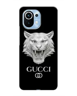 Чехол для Xiaomi Mi 11 с картинкой «Gucci — серебряный лев» Чехол для Xiaomi Mi 11 с картинкой «Gucci — серебряный лев»