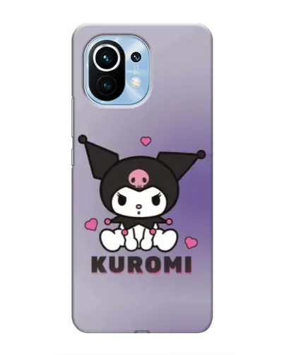 Чехол для Xiaomi Mi 11 с картинкой «Kuromi — фиолетовый арт»
