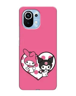 Чехол для Xiaomi Mi 11 с картинкой «Kuromi и My Melody»