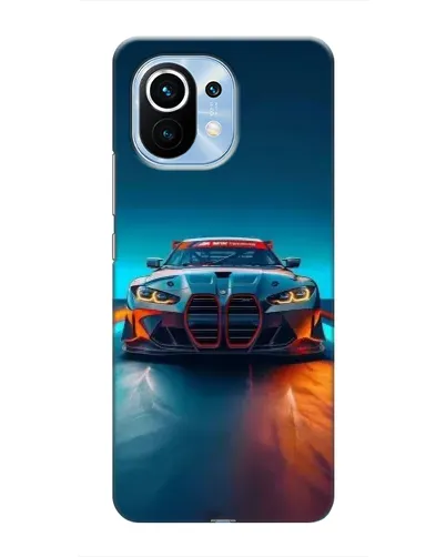 Чехол для Xiaomi Mi 11 с картинкой «BMW — огни неона» Чехол для Xiaomi Mi 11 с картинкой «BMW — огни неона»
