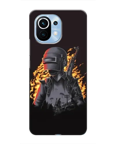 Чехол для Xiaomi Mi 11 с картинкой «PUBG — огненный силуэт» Чехол для Xiaomi Mi 11 с картинкой «PUBG — огненный силуэт»