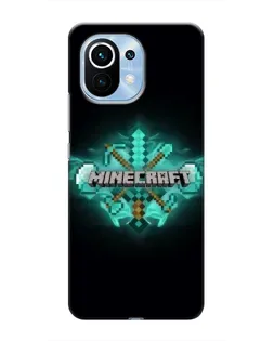 Чохол для Xiaomi Mi 11 з картинкою «Minecraft Diamond лого»