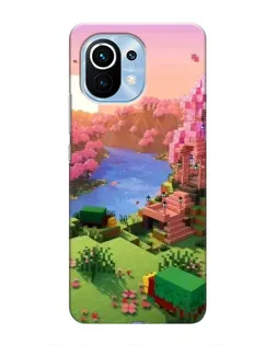 Чохол для Xiaomi Mi 11 з картинкою «Рожеве дерево Minecraft»