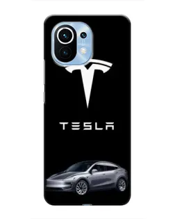 Чехол для Xiaomi Mi 11 с картинкой «Tesla Model Y»