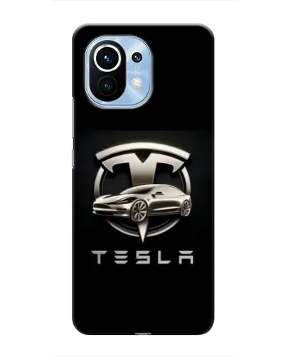 Чехол для Xiaomi Mi 11 с картинкой «Tesla — серебристое авто» Чехол для Xiaomi Mi 11 с картинкой «Tesla — серебристое авто»