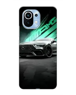 Чехол для Xiaomi Mi 11 с картинкой «Темный Mercedes AMG»