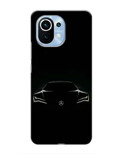 Чехол для Xiaomi Mi 11 с картинкой «Mercedes — силуэт авто» Чехол для Xiaomi Mi 11 с картинкой «Mercedes — силуэт авто»