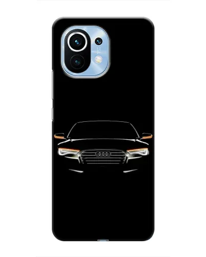 Чехол для Xiaomi Mi 11 с картинкой «Audi — ночной контур»