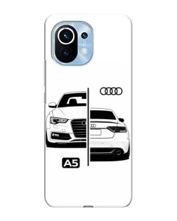 Чехол для Xiaomi Mi 11 с картинкой «Audi — контрастный дизайн»