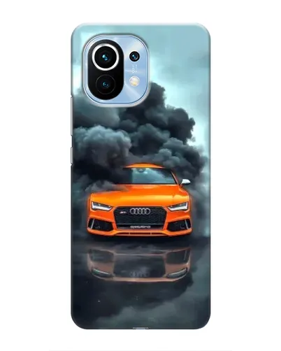 Чехол для Xiaomi Mi 11 с картинкой «Audi в облаках дыма»