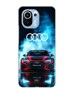 Чехол для Xiaomi Mi 11 с картинкой «Audi Sport — неон»