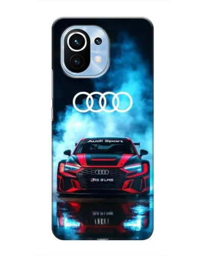 Чехол для Xiaomi Mi 11 с картинкой «Audi Sport — неон»