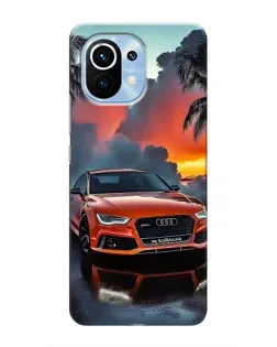 Чехол для Xiaomi Mi 11 с картинкой «Audi — закат»