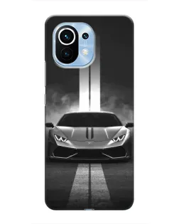 Чехол для Xiaomi Mi 11 с картинкой «Lamborghini симметрия дорог»